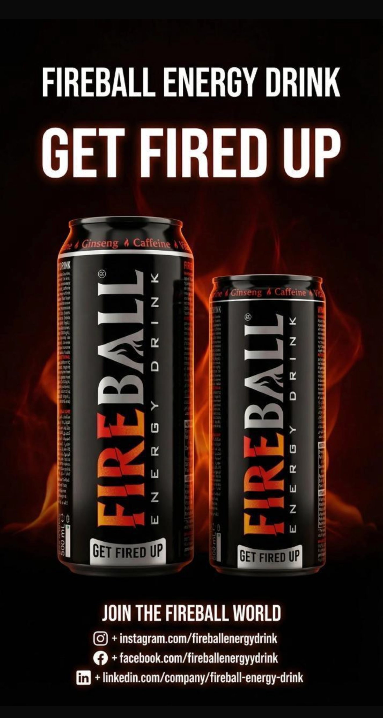 Fireball Energy Drink — Game Mode On